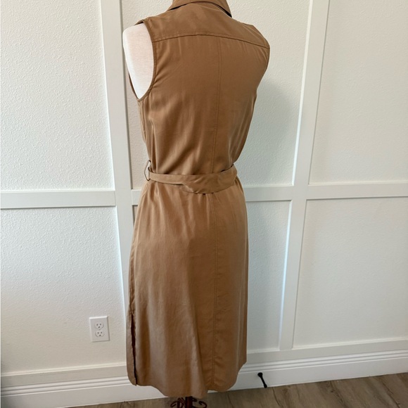 Banana Republic Khaki Midi Dress. - Picture 5 of 6